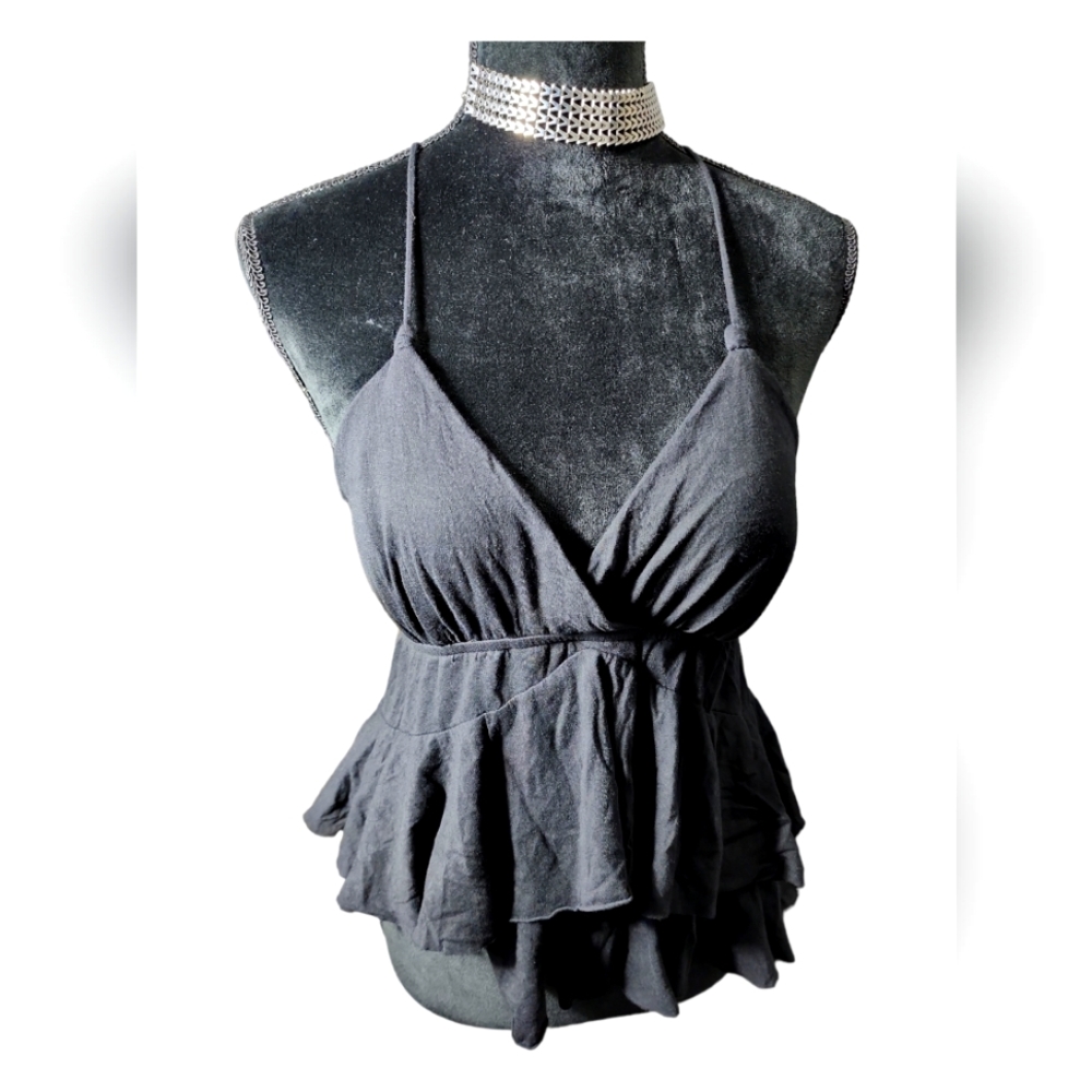Elle Sleeveless Ruffle Top Size M